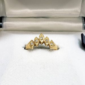 K18 メレダイヤ付リング