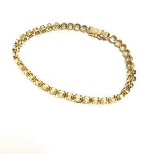 K18ブレスレット3.001ctメレダイヤ付き