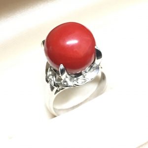 血赤珊瑚プラチナリング