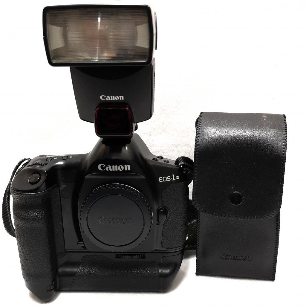 Canon キャノン EOS-1N+ストロボ380EX 稼働品 一眼レフ カメラレンズ 光学機器