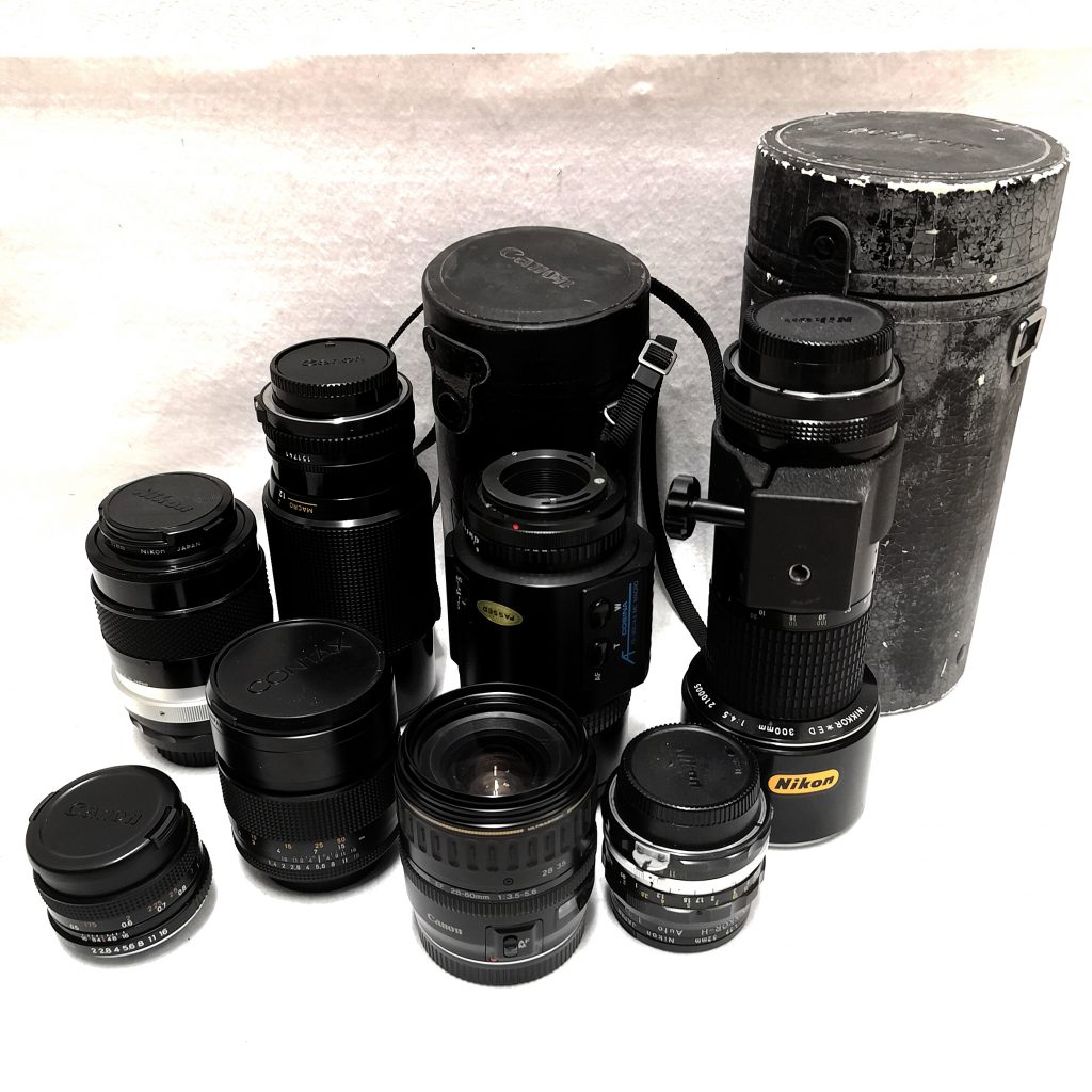 カメラレンズまとめ Canon キャノン Nikon ニコン ペンダックス コシナ ヤシカ  レンズ 光学機器