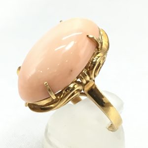 ピンクコーラル20ct　K18　リング　（宅配買取）