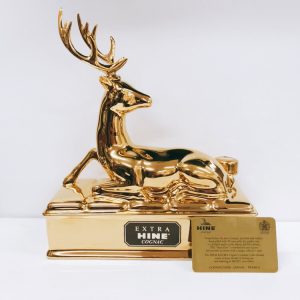 HINE EXTRA COGNAC リモージュ陶器 24CT 金鹿ボトル