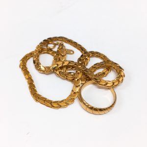 K18 ネックレス リング おまとめ2点