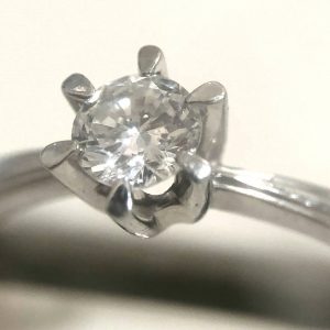 PT900 0.25ct ダイヤリング