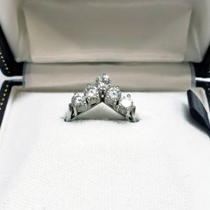 Pt900 ダイヤ付リング