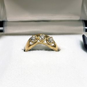 K18 メレダイヤ付リング