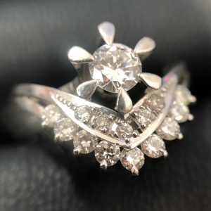 Pt900 0.43ct 0.50ct ダイヤモンドリング