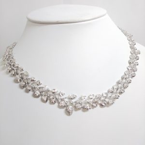 K18WGダイヤモンドネックレス2.17ct