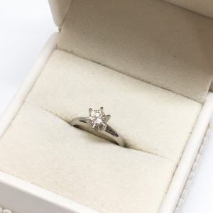 Pt900 ダイヤモンド0.46ct付き リング