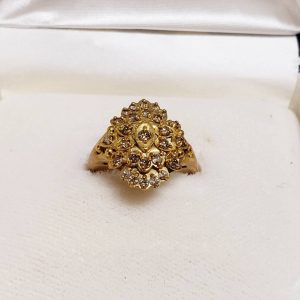 K18　メレダイヤ付リング