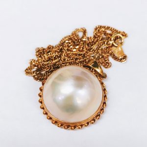 K18 マベパール付 ネックレス