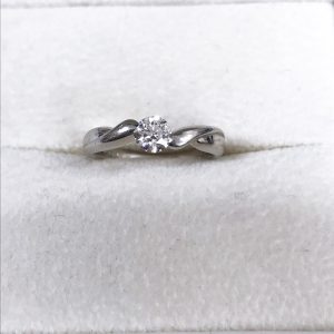 Pt900 ダイヤ0.336ct付リング