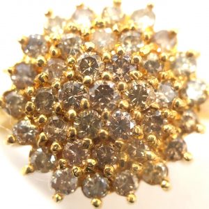 総1.00ct K18 メレダイヤリング
