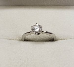Pt900　0.52ct　ダイヤモンド付リング