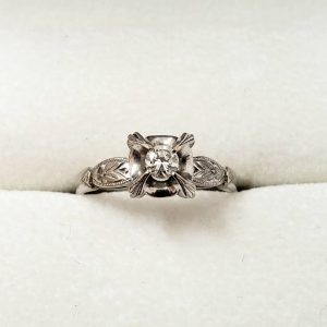 K14WG メレダイヤ付リング