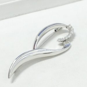 Pt900ブローチダイヤモンド0.3ct