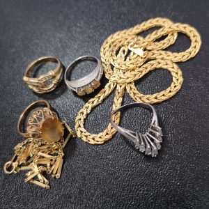 K18 K24 PT900 金プラチナ・ダイヤモンド 指輪 喜平ネックレス