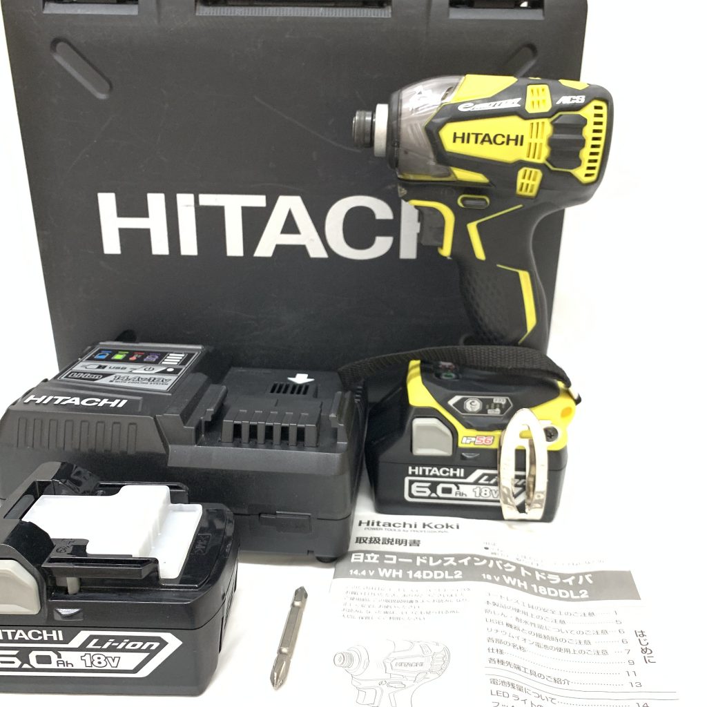 HITACH(日立工機) コードレスインパクトドライバー WH18DDL2の買取実績 | 買取専門店さすがや