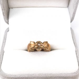 K18 メレダイヤ付 リング