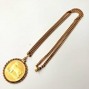 K18 ネックレス トップ キャットコイン