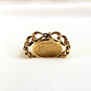 K18 コイン付リング