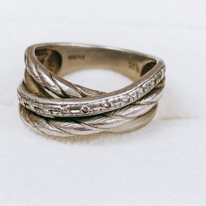 Pt900メレダイヤ 0.15ct付リング