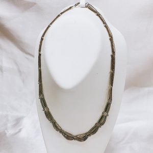 K18/Pt850コンビネックレス 40cm