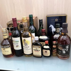 お酒まとめ アルコール 洋酒 ワイン ウィスキー ブランデー ロイヤルサルート 富士山麗 サントリー ボトル