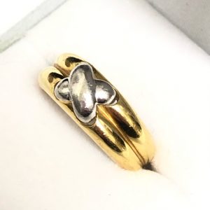 K18/Pt900コンビリング