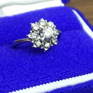 Pt900指輪メレダイヤモンド0.28ct