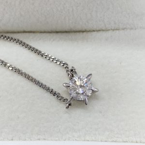 Pt900/Pt850 ダイヤモンド0.534ct付ネックレス
