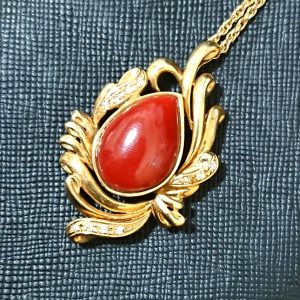 K18 珊瑚ネックレス