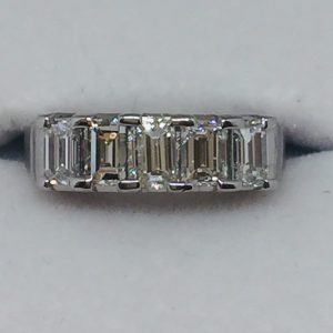 Pt900  1ctダイヤ付リング