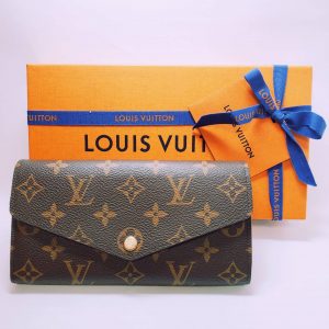 LOUIS VUITTON ルイヴィトンモノグラム ポルトフォイユ サラ ローズ バレリーヌ