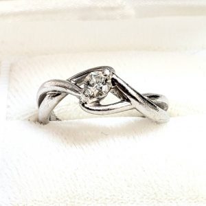 Pt850 ダイヤ付リング