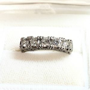 Pt850 1.00ct ダイヤモンド付 リング