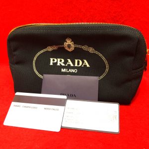 PRADA CANAPA ポーチ