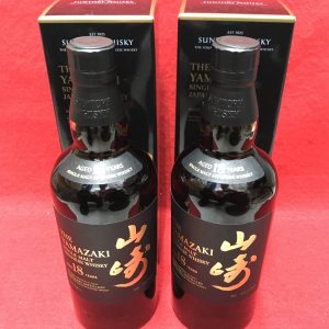山崎18年 2本 ウィスキーボトル