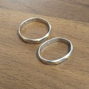 K18Pt850コンビの指輪