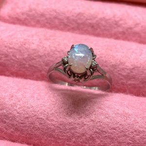 Pt900 オパール(0.65ct) リング