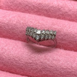 Pt900 メレダイヤ(1ct)リング