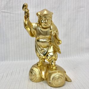 24KGP 純金メッキ 七福神 大黒天 置物