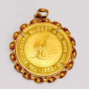 K24 カンガルー金貨 2/1oz  外枠K18