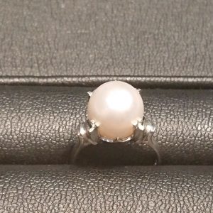 Pt850 パール付きリング