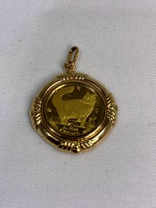 K24マン島キャット金貨 1/25オンス K18トップ