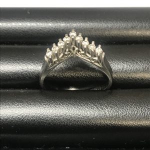 Pt900 プラチナ ダイヤモンドリング 稲毛