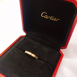 カルティエ K18 4Pダイヤリング