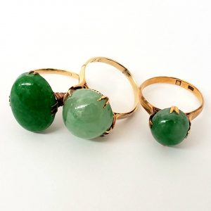 K18　翡翠付リング　まとめ