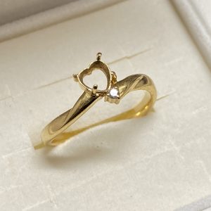 K18 メレダイヤ（0.02ct）付リング